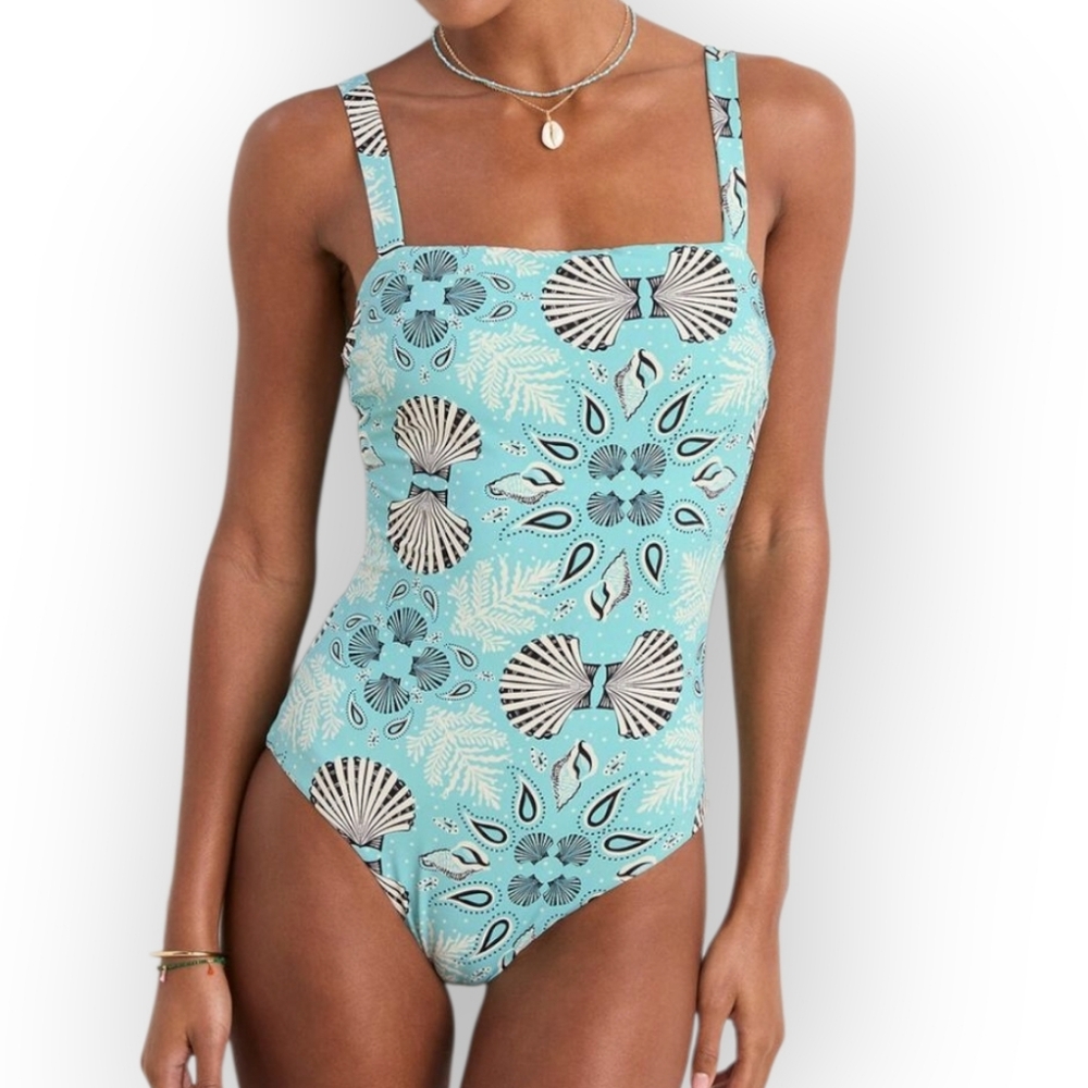 Vineyard Vines Square Neck One Piece New With Tags Sizs Large - Picture 1 of 8